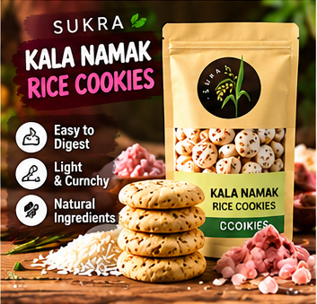 Kala Namak Rice Cookies