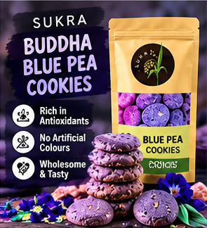 Buddha Blue Pea Cookies