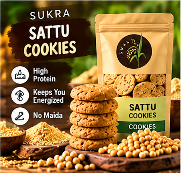 Sattu Protein Cookies